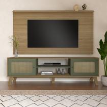Conjunto Sala: Rack Charlotte e Painel Slim - ARTELY Conjunto Sala: Rack Charlotte e Painel Slim - ARTELY