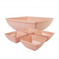 Conjunto Saladeira 05 Peças Decorado Conjunto Saladeira 05 Peças Decorado