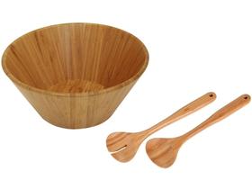 Conjunto Saladeira Bamboo 3 Peças - Mor Conjunto Saladeira Bamboo 3 Peças - Mor