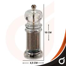 Conjunto saleiro e pimenteiro com triturador para tempero - 01Smart