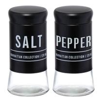 Conjunto Saleiro E Pimenteiro Manhattan 120ml Em Vidro Resistente 2 Peças Conjunto Saleiro E Pimenteiro Manhattan 120ml Em Vidro Resistente 2 Peças
