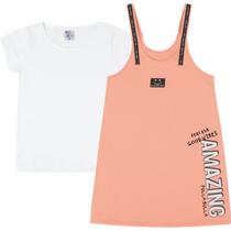 Conjunto Salopete Moletinho e Blusa Pulla Bulla Ref. 47824 Conjunto Salopete Moletinho e Blusa Pulla Bulla Ref. 47824