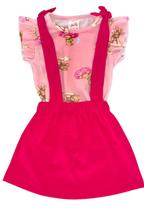 Conjunto Salopete Saia Menina Conjunto Salopete Saia Menina