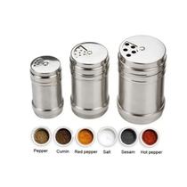 Conjunto Salt Shaker em aço inoxidável, pacote com 3 Conjunto Salt Shaker em aço inoxidável, pacote com 3