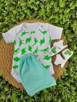 Conjunto Sandalia Com Body E Short Bebe Menina Capivara Estampado Verão 100% Suedine - Sassá Baby Conjunto Sandalia Com Body E Short Bebe Menina Capivara Estampado Verão 100% Suedine - Sassá Baby