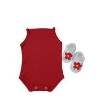 Conjunto Sandalia Flor Com Body Alcinha Bebe Menina Roupa Verão Estampado 100% Suedine Conjunto Sandalia Flor Com Body Alcinha Bebe Menina Roupa Verão Estampado 100% Suedine