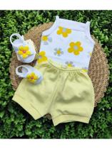 Conjunto Sandália Laço Com Body Alcinha Bolinha Póa Bebe Menina Roupa Verão 100% Suedine Conjunto Sandália Laço Com Body Alcinha Bolinha Póa Bebe Menina Roupa Verão 100% Suedine