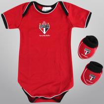 Conjunto São Paulo Body c/ 2 peças Infantil - Torcida Baby