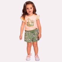 Conjunto Sapatinho Infantil Blusa e Short Milon