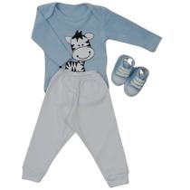 Conjunto Sapatinho Tênis Com Body E Calça Bebê Menino Inverno 100% Suedine Conjunto Sapatinho Tênis Com Body E Calça Bebê Menino Inverno 100% Suedine