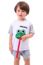Conjunto Sapo Linguarudo - camiseta e shorts