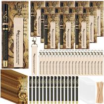 Conjunto Sayglossy com 60 Peças de Canetas, Chaveiros e Marcadores de Página Temáticos de Música Conjunto Sayglossy com 60 Peças de Canetas, Chaveiros e Marcadores de Página Temáticos de Música