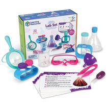 Conjunto Science Lab Resources Learning Resources Primary Pink - 22 Peças
