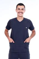 Conjunto Scrub Pijama Cirurgico Palermo Azul Marinho Masculino