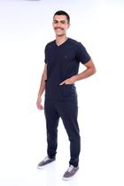 Conjunto Scrub Pijama Cirurgico Palermo Preto Masculino