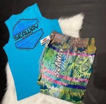 Conjunto seawey regata e shorts TAM M