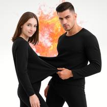 Conjunto Segunda Pele Térmica Flanelado Frio Intenso Preto Conjunto Segunda Pele Térmica Flanelado Frio Intenso Preto