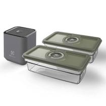 Conjunto Seladora a Vácuo Portátil com 2 Potes Herméticos Electrolux