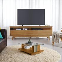 Conjunto Selene c/ Mesa de Centro Frizz Cumaru/Opala Conjunto Selene c/ Mesa de Centro Frizz Cumaru/Opala