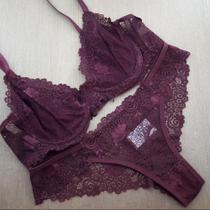 Conjunto sem bojo rendado - Conjunto Charlene