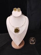 Conjunto Semijoias Colar e Brinco Bristol_ Studio CHD