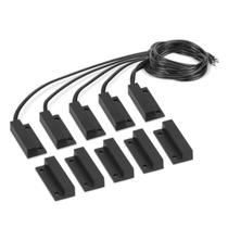 Conjunto Sensor Magnético c/Fio Xas Sobrepor Black Intelbras