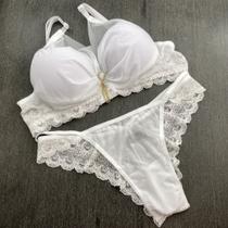 Conjunto Sensual com Bojo e Pala Rendada