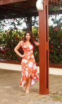 Conjunto Sereia Estampa Floral Assimétrico Moda Evangelica Conjunto Sereia Estampa Floral Assimétrico Moda Evangelica