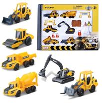 Conjunto Set Volvo Construção - Die Cast Metal - Maisto