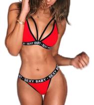 Conjunto Sexy de Biquini Com Três Pontos Conjunto Sexy de Biquini Com Três Pontos