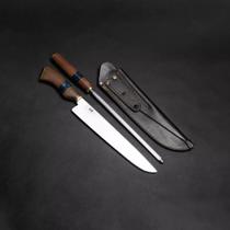 Conjunto SG Ponta Larga 8" Faca + Chaira