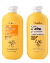 Conjunto SHAKEBAR de Shampoo e Condicionador para Cabelos Cacheados com Keratina