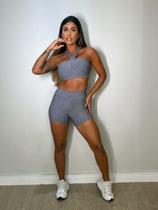 Conjunto short Aura - Grafite Conjunto short Aura - Grafite