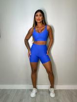 Conjunto short basic com top Clara - Azul Royal