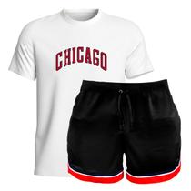 Conjunto Short Basquete e Camiseta Masculina Chicago - HYVE