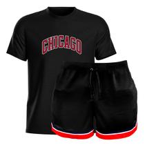Conjunto Short Basquete e Camiseta Masculina Chicago - HYVE