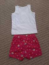 Conjunto Short blusa detale coração