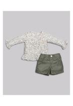 Conjunto Short Blusa Manga Anjos Baby Conjunto Short Blusa Manga Anjos Baby