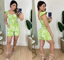 Conjunto Short Cropped Crepe Alfaiataria