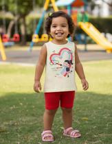 Conjunto Short E Blusa Infantil De Calor Menina Malwee Kids Cor:Modelo 03Tamanho:06