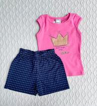 Conjunto Short E Blusa Kely Kety Cor:PinkTamanho:M Conjunto Short E Blusa Kely Kety Cor:PinkTamanho:M