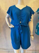 Conjunto Short e Blusa Plus Size