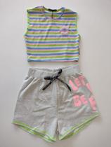 Conjunto Short e Blusa Vanilla Crean Conjunto Short e Blusa Vanilla Crean