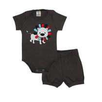 Conjunto Short e Body de Leão com Gola Americana - DLook