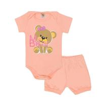 Conjunto Short e Body de Urso com Gola Americana - DLook
