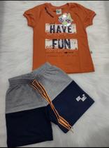 Conjunto short e camiseta Conjunto short e camiseta