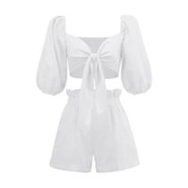 conjunto short e cropped branco m conjunto short e cropped branco m