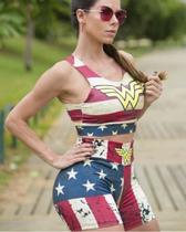 Conjunto short e top mulher maravilha cor estampado tamanho ( p) Conjunto short e top mulher maravilha cor estampado tamanho ( p)