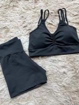 Conjunto Short e Top Preto