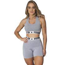 Conjunto Short Elastico Exposto Feminino Academia Conjunto Short Elastico Exposto Feminino Academia